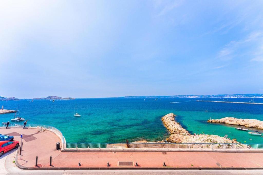 Appartement Sur La Corniche Kennedy Face A La Mer Marseilles Exterior foto