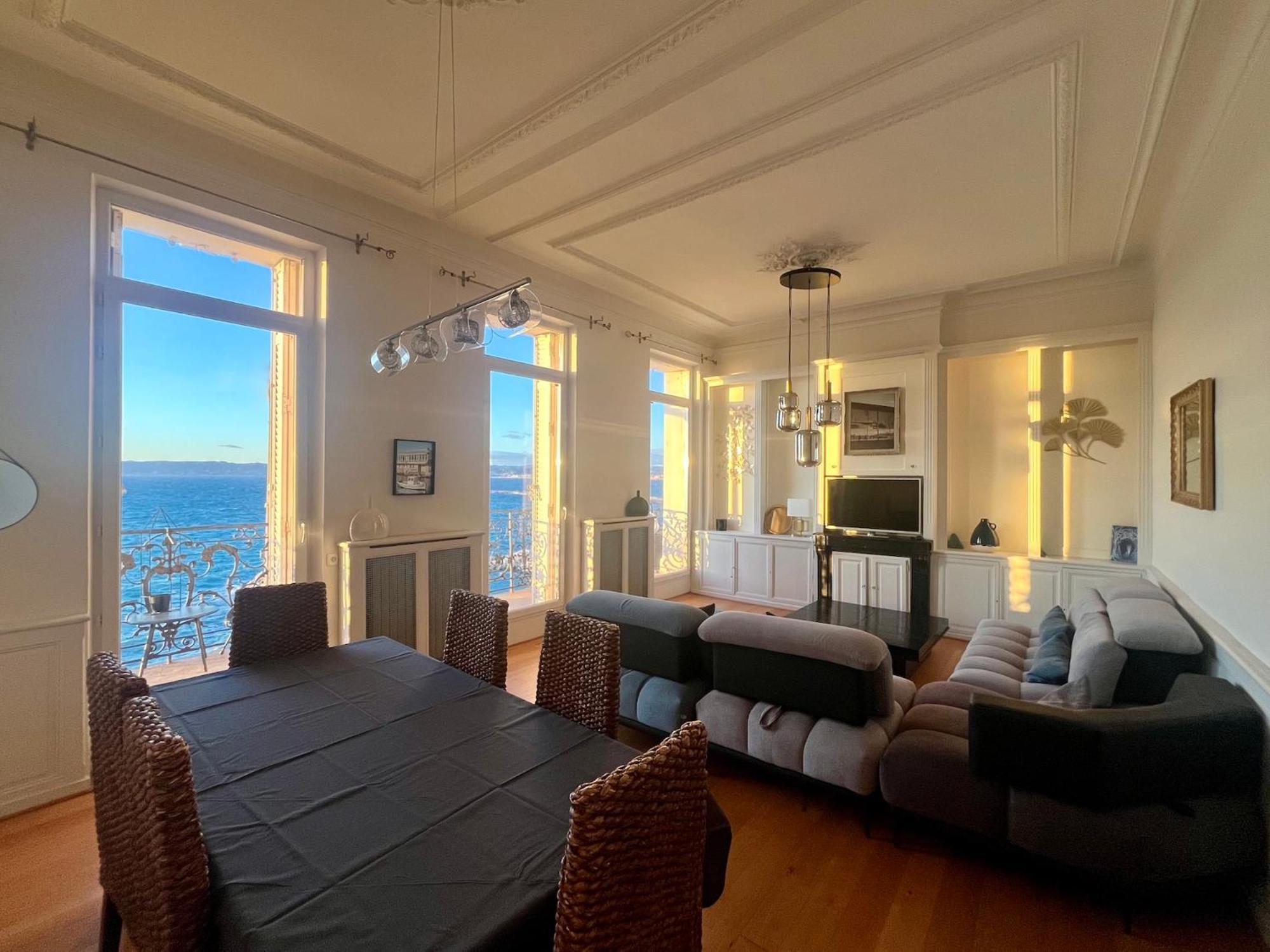 Appartement Sur La Corniche Kennedy Face A La Mer Marseilles Exterior foto